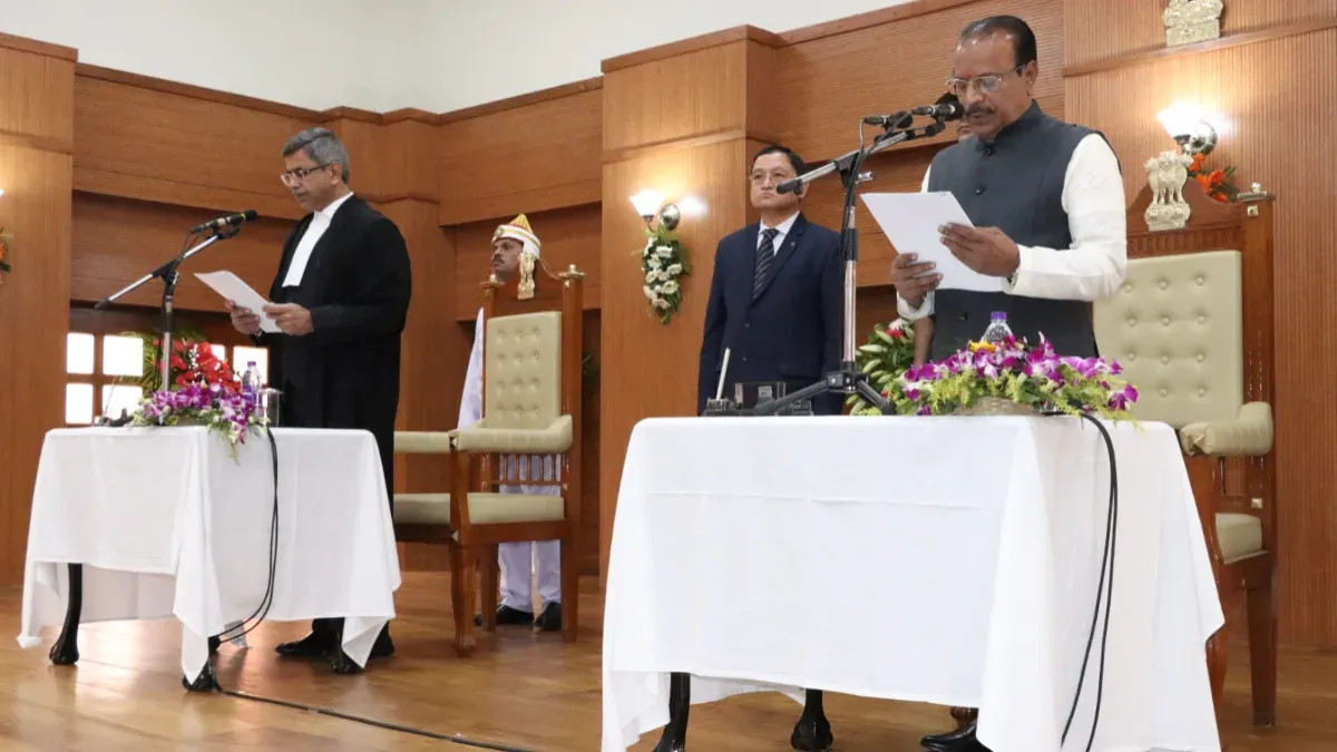 Nallu Indrasena Reddy takes over as Governor of Tripura