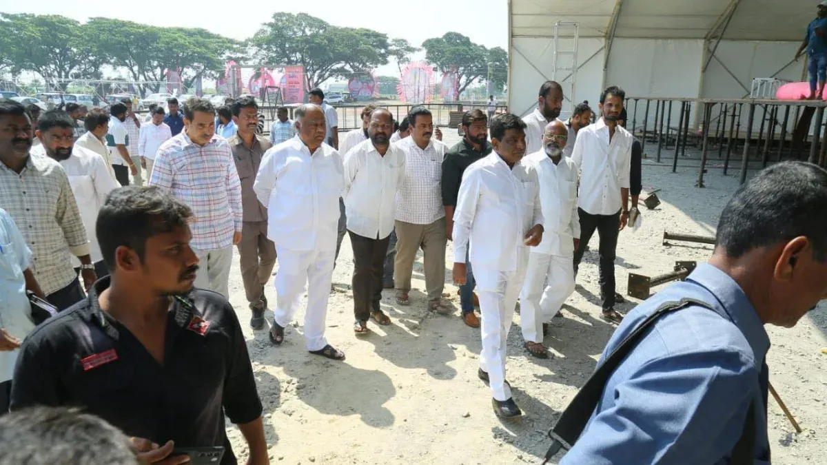 stage is set for public blessing assembly in Paleru constituency tomorrow 