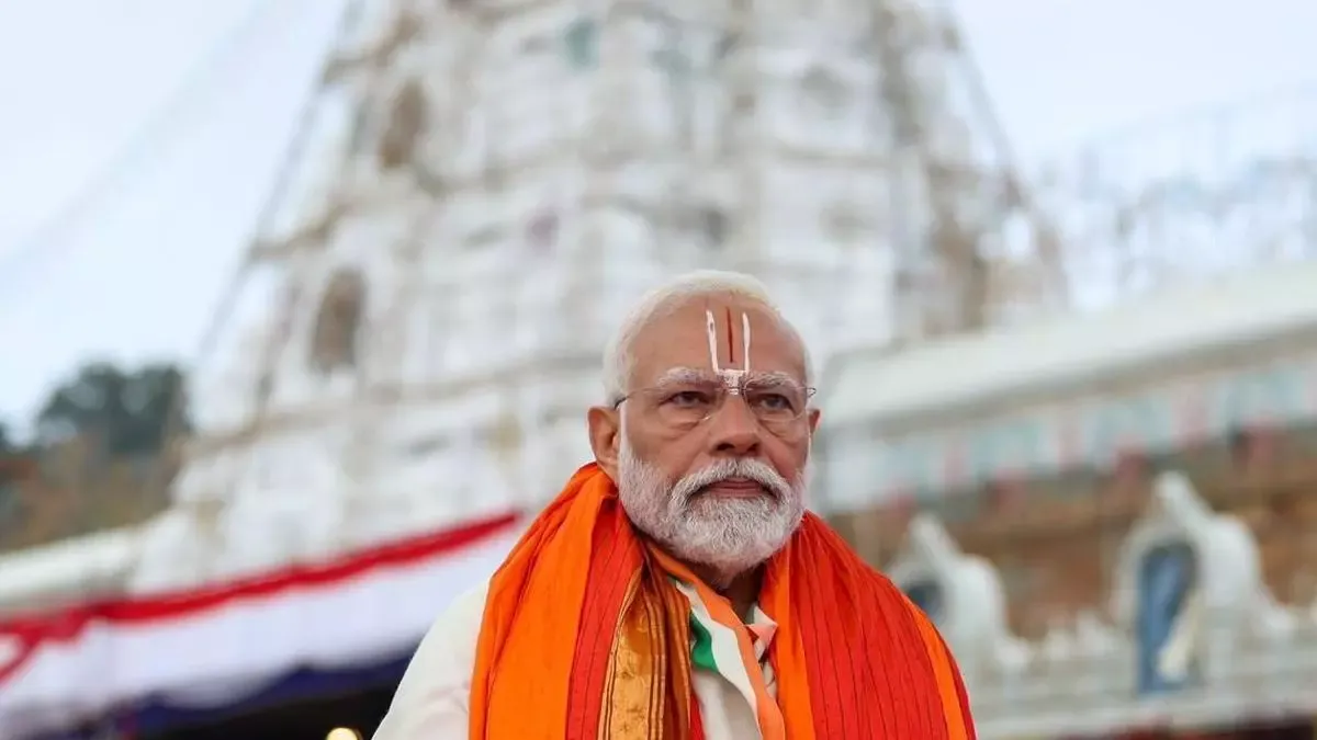 PM Modi At Tirumala Temple