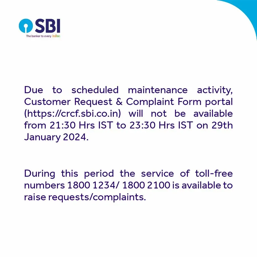 CRCF Portal SBI