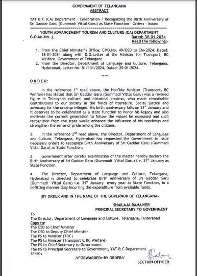 Government Of Telangana