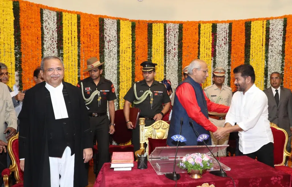 Governor Radhakrishnan - CM Revanth Reddy