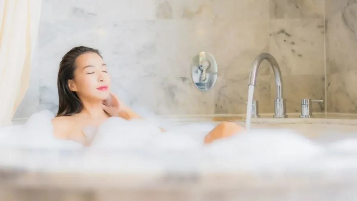 what time good to take a bath What temperature of the water