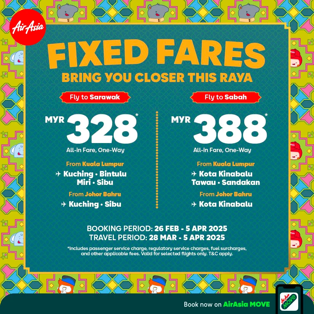 Travel Smart with AirAsia's Hari Raya Deals