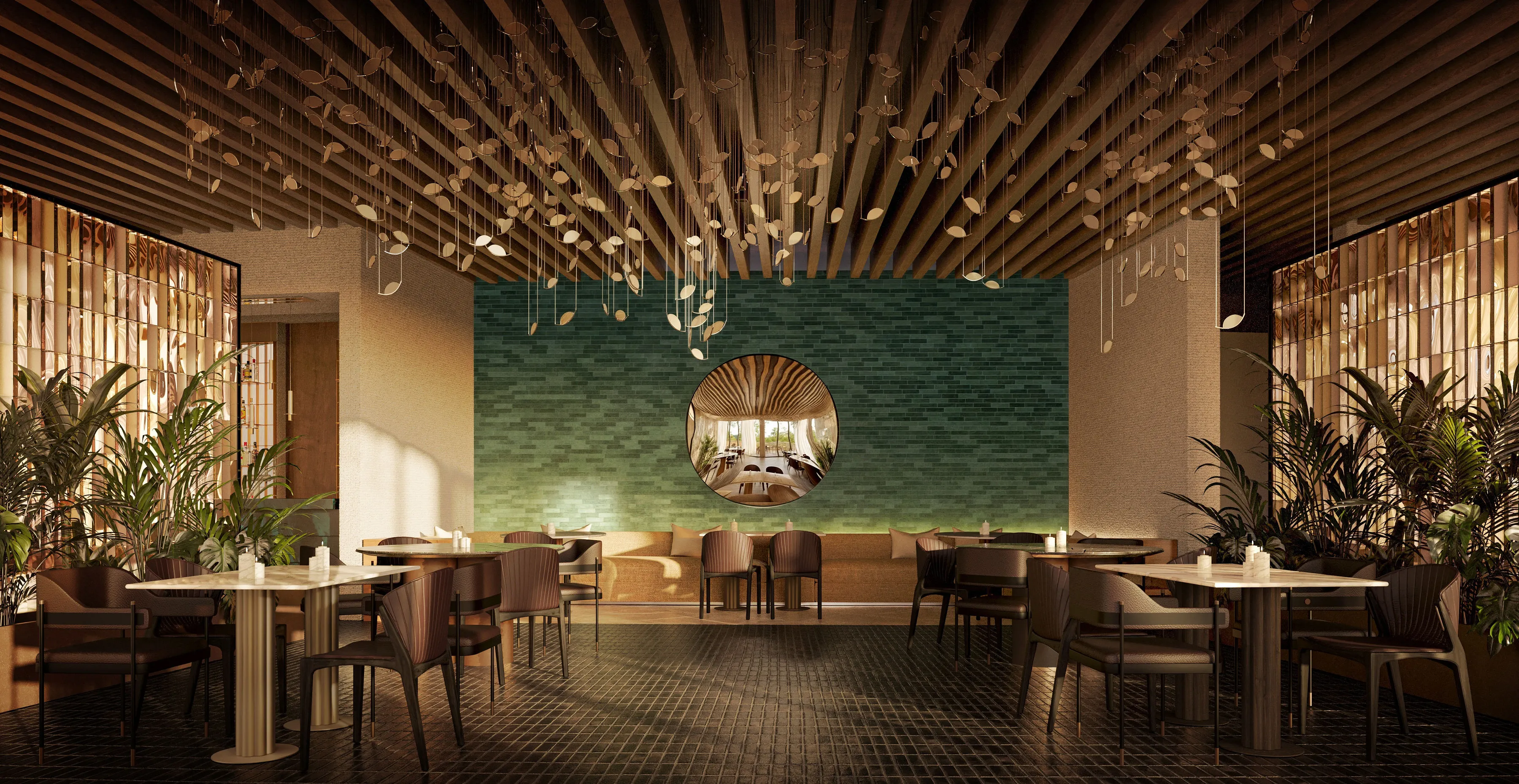 At La Finca, the resort’s signature restaurant, guests will savor a menu that blends Costa Rican tradition with contemporary flair. Dishes feature expertly caught seafood, showcasing the best of the region and dry-aged, grass-fed beef, prepared using time-honored Chorotega harvesting techniques and incorporating maize-based ingredients from the region. La Finca's design reflects the region’s rich biodiversity and climate of the Costa Rican Coast, incorporating local stone, regional wood, and earth tones complementing expansive windows that frame stunning views. The outdoor dining area invites guests to enjoy intimate meals with panoramic coastal views, while the wine cellar, anchored by a custom-designed stone totem, offers an immersive tasting experience with a striking backlit bottle display.