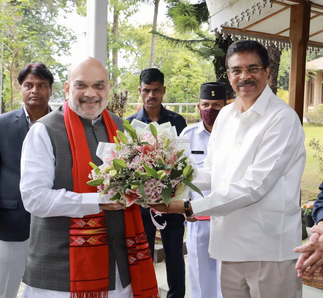 ODISHA NEW GOVERNOR WITH AMIT SHAH