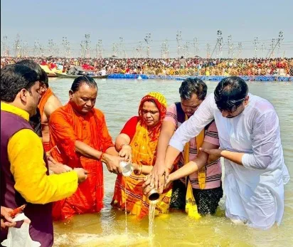 Mohan Majhi at Maha Kumbh