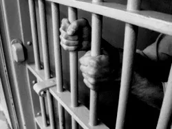 man in jail