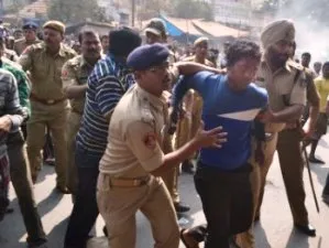 Road blockade at CRP