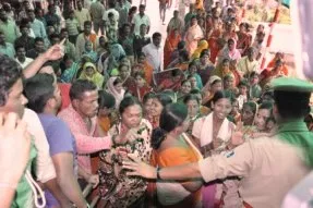 Gherao of State Election Commission office by people from Salia Sahi 