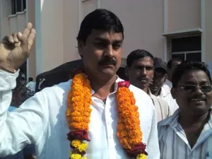 Winning BJD candidate from Ward No 38 Nikhil Balabantaray