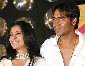 Ajay with Kajol