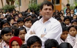 Dr.Achyuta Samanta  With students at KISS