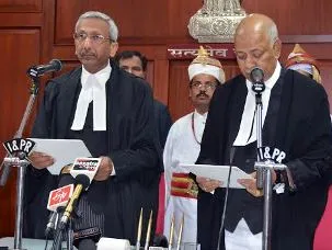 File Pic: Justice BP Ray taking oath as Orissa HC judge