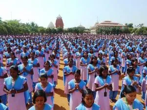 Morning assembly at KISS ( IANS pic)