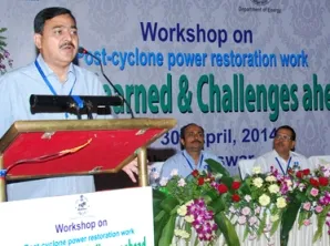 Chief Secretary JK Mohapatra addressing the workshop