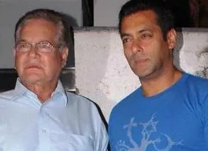 Salman with papa Salim Khan