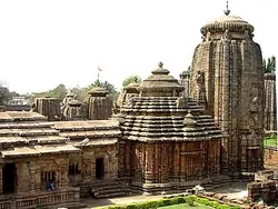 Lingaraj temple, the 11th century holy Hindu shrine in Old Bhubaneswar