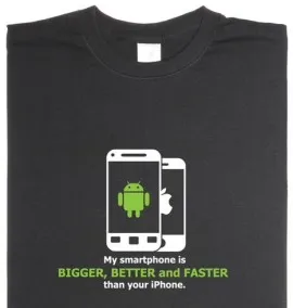 T shirt with mobile ph printed