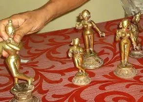 Recovered Ashtadhatu idols 