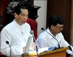 Governor  Dr Jamir addressing Odisha Assembly