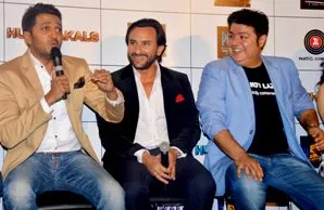 Sajid with his Humshakals stars