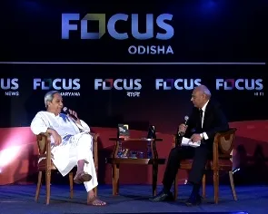 Naveen Patnaik at the Focus TV Q&A session