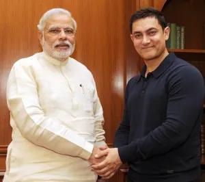 AamirKhan with Modi