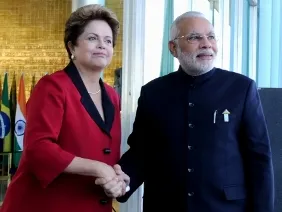 PM Modi with the Brazilian President Ms Dilma Rousseff (PIB)