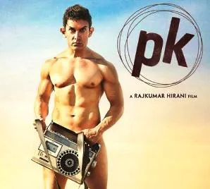 Aamir in the.first PK film poster 