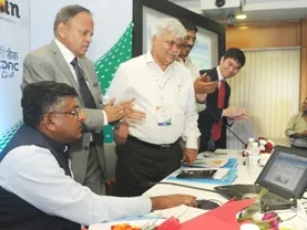 The Union Minister for Communications & Information Technology and Law & Justice, Shri Ravi Shankar Prasad launching the Bharat Domain Name in Devanagari Script, the initiative covers Hindi, Bodo, Dogri, Konkani, Maithili, Marathi, Nepali and Sindhi in Devanagari Script, in New Delhi on August 27, 2014.