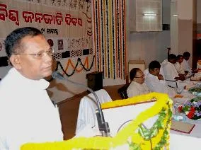 Lal Bihari Himirka addressing the convention ( Pic-Biswaranjan Mishra)