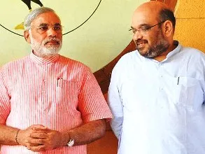 Amit Shah with PM Modi