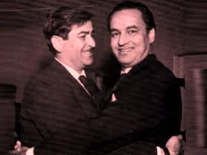 Mukesh with Raj Kapoor