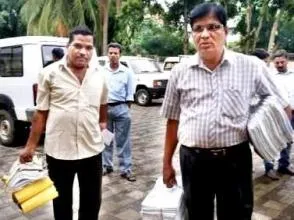 CBI officials carrying Seashore files