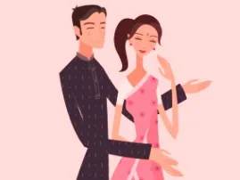 Romantic Indian couple