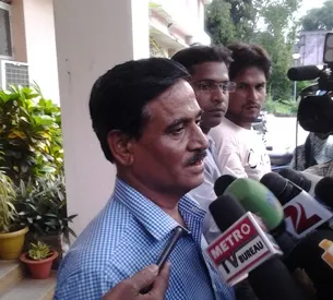 OCA accountant MA Ahad at the CBI office in Bhubaneswar on Saturday (Pix: Santosh Jagdev)