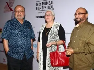 Shyam Benegal, Nafisa Ali & Govind Nihalani at the festival