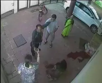 CCTV cameras installed at Dr. Meher's house have captured the entire crime sequence