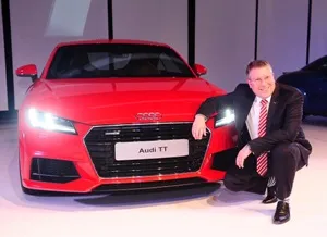 Mr. Joe King, Head, Audi India with the all-new Audi TT.