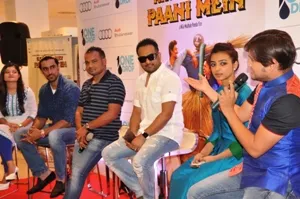 The Kaun Kitne Paani Mein team at a promotional event in Bhubaneswar on Wednesday 