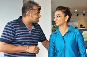 Director Nilamadhab Panda with female lead Radhika Apte at the event