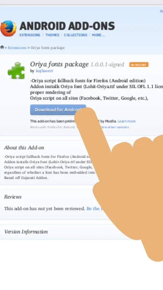 Installing the Odia language pack (fonts)