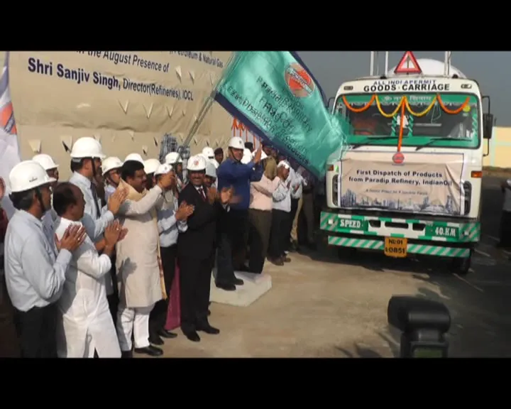 Indian Oil Paradip refinery dharmendra pradhan flag off