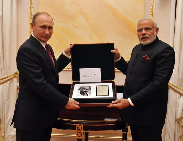 MODI WITH PUTIN