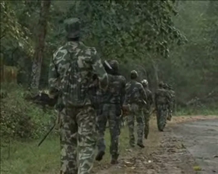 Angul CRPF combing Maoists