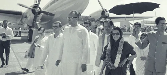 Pic: Image: Biju Patnaik during one of his adventurous expedition as an expert pilot