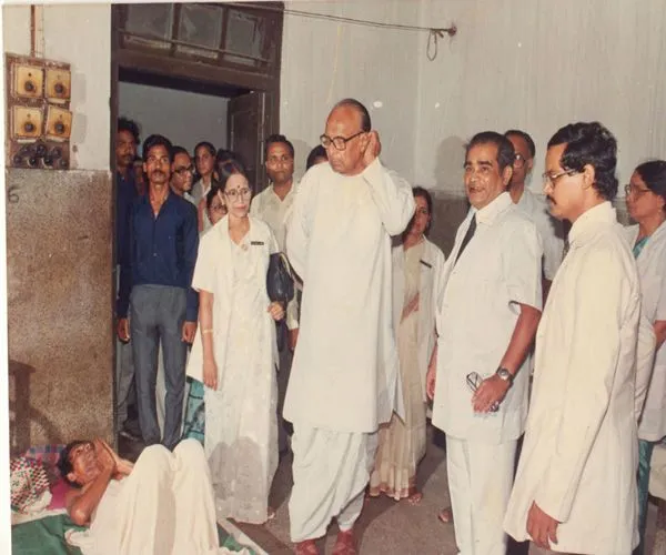 Pic: Image: The hero of Kalinga has many accolades to his credit. This picture was clicked during one of his visits with an ailing patient.
