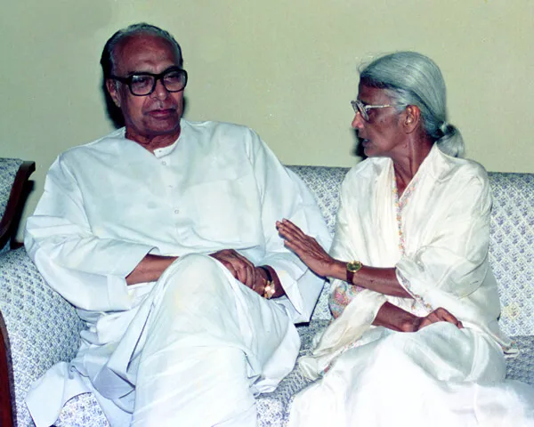Pic: With former Odisha CM Nandini Satpathy
