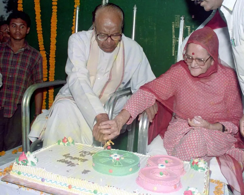 Pic: With wife Gyan Patnaik